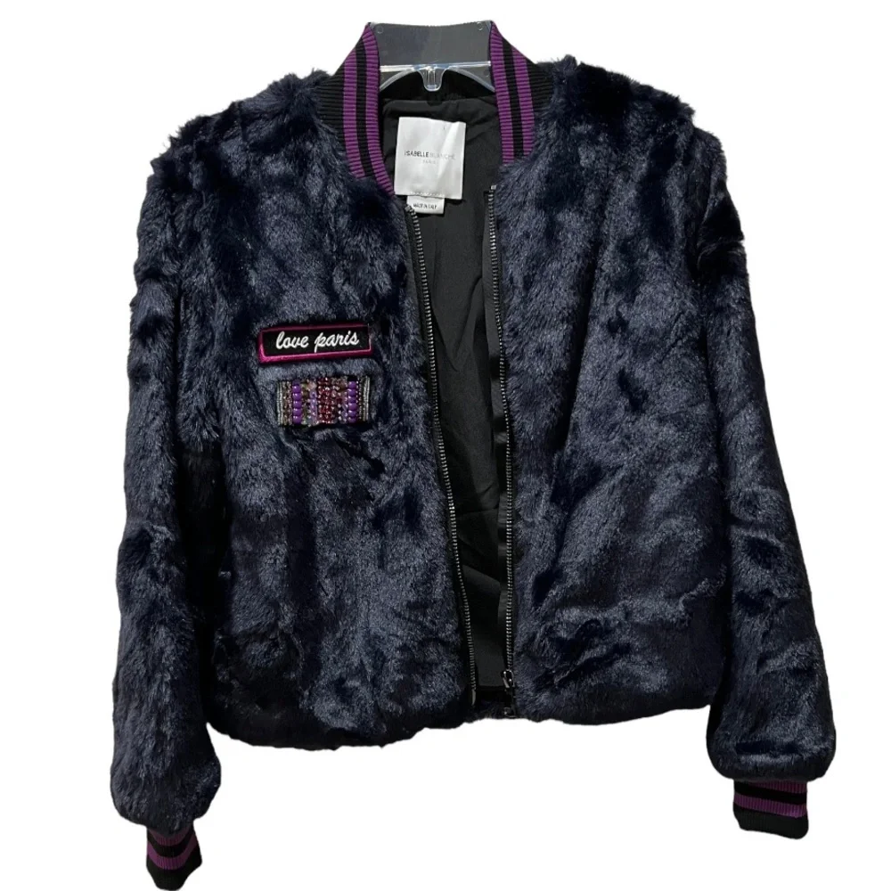 Isabelle Blanche Fluffy Jacket Size XXS - Picture 7 of 8